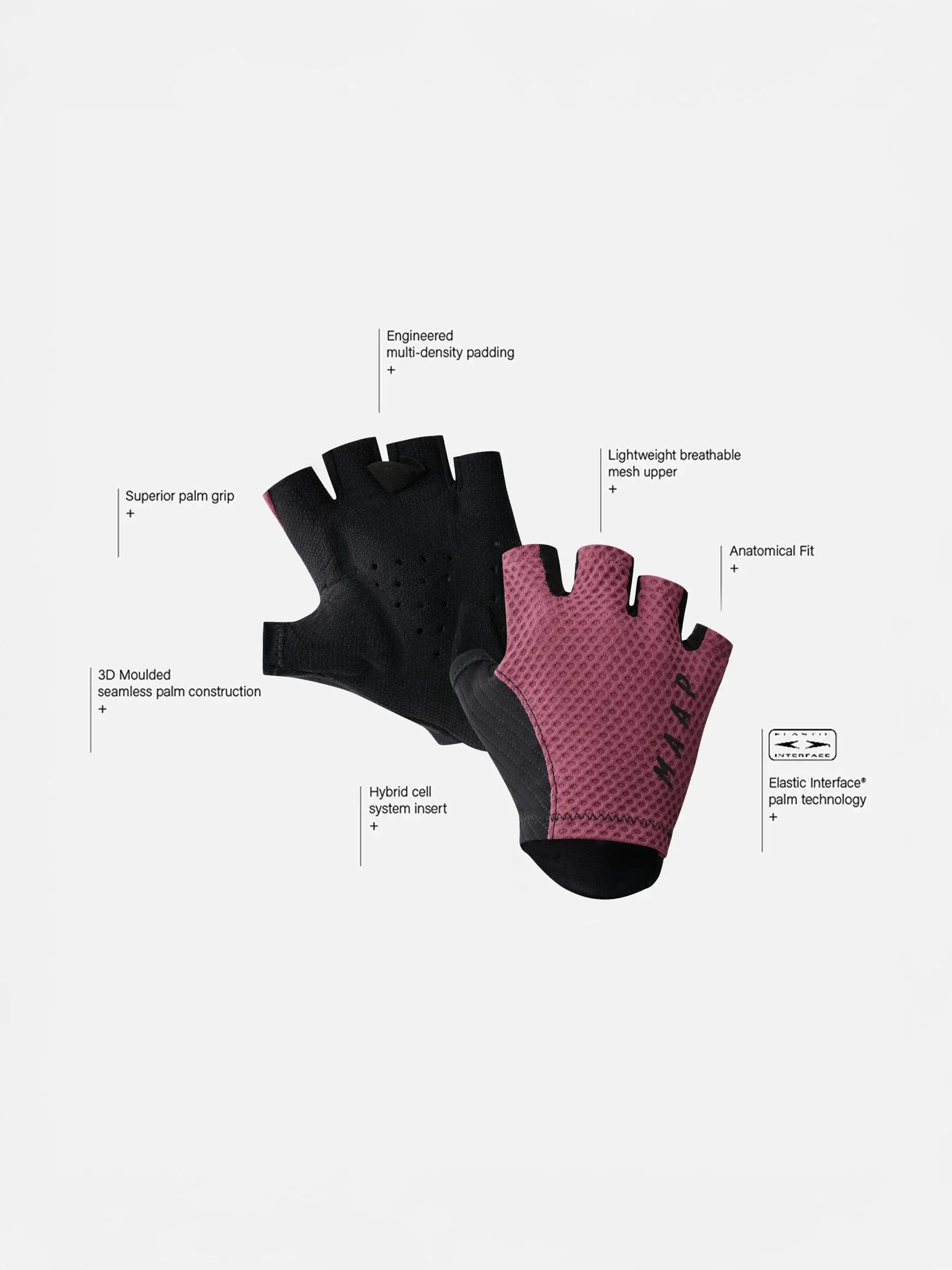 Pro Race Mitt - Mauve - Image 3