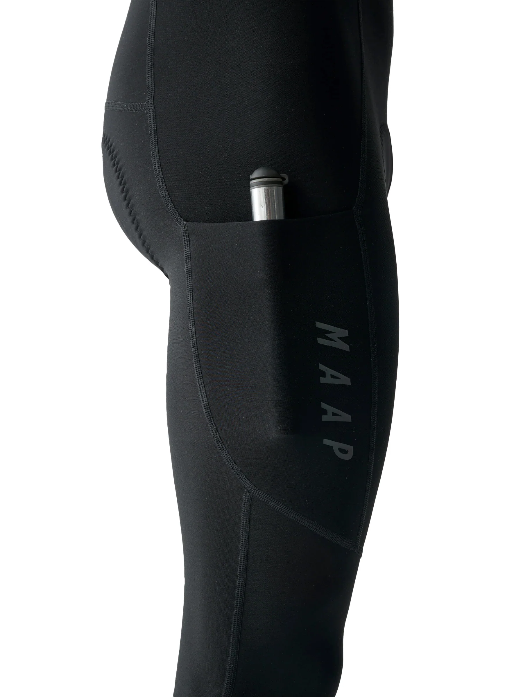 Team Bib Evo Thermal Cargo Tights - Black - Image 5