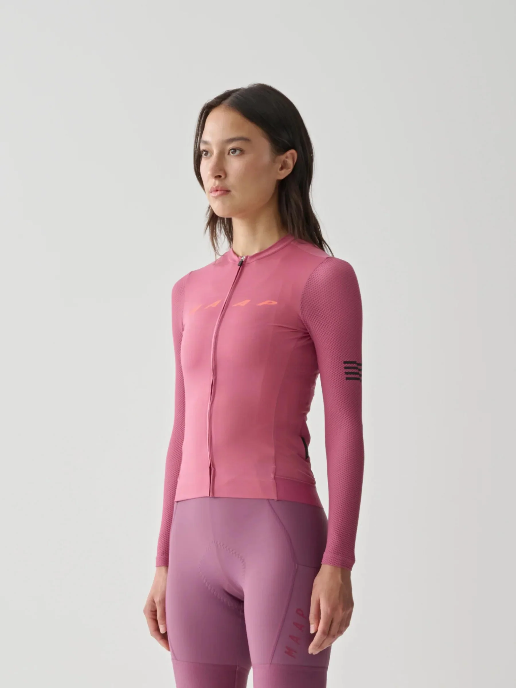 Women’s Evade Pro Base LS Jersey 2.0 - Mauve - Image 2