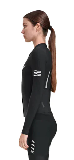 Women's Evade Thermal LS Jersey 2.0 - Black - Image 2