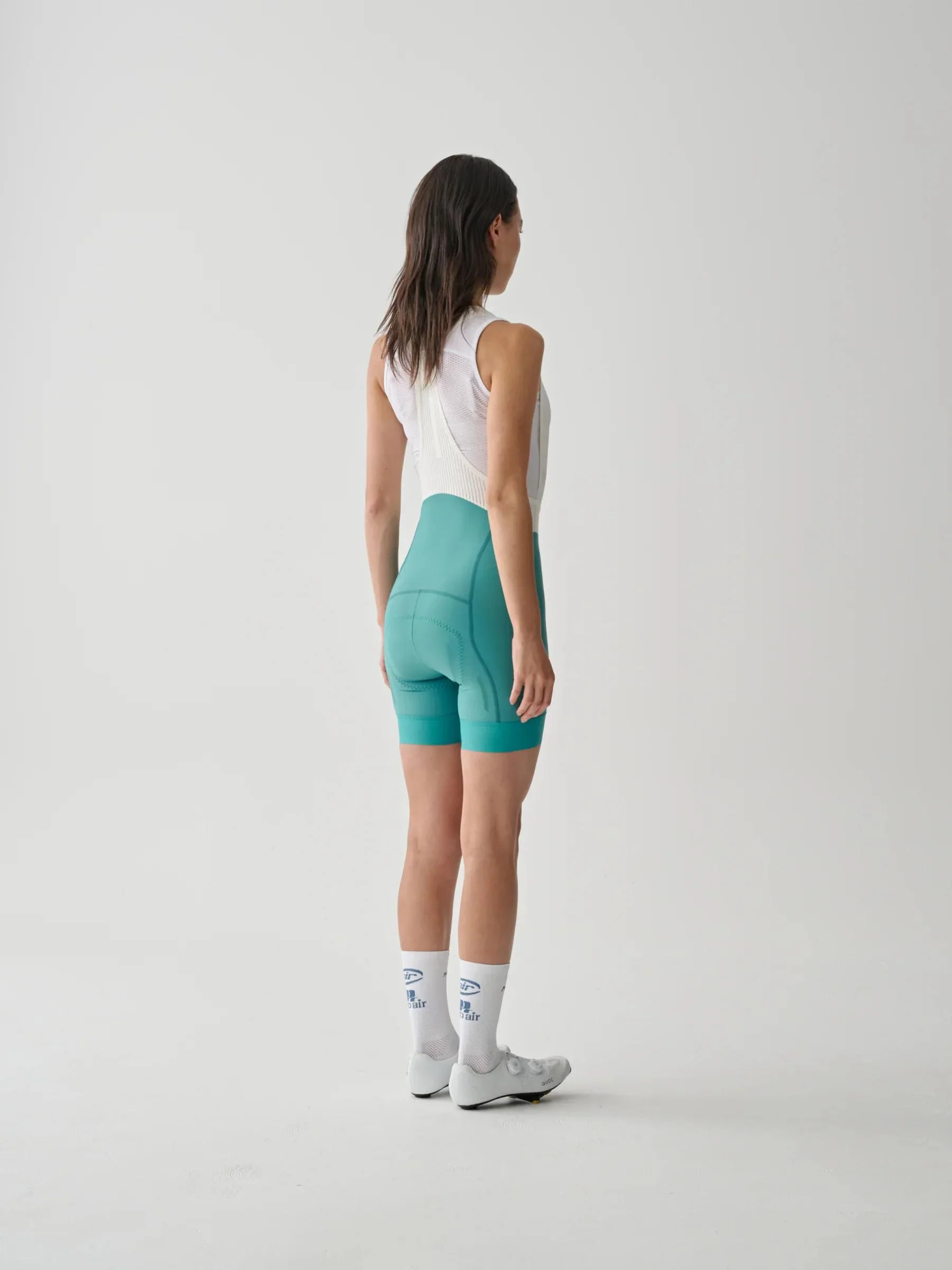 Women's Short Team Bib Evo Cargo - Lagoon - Image 4
