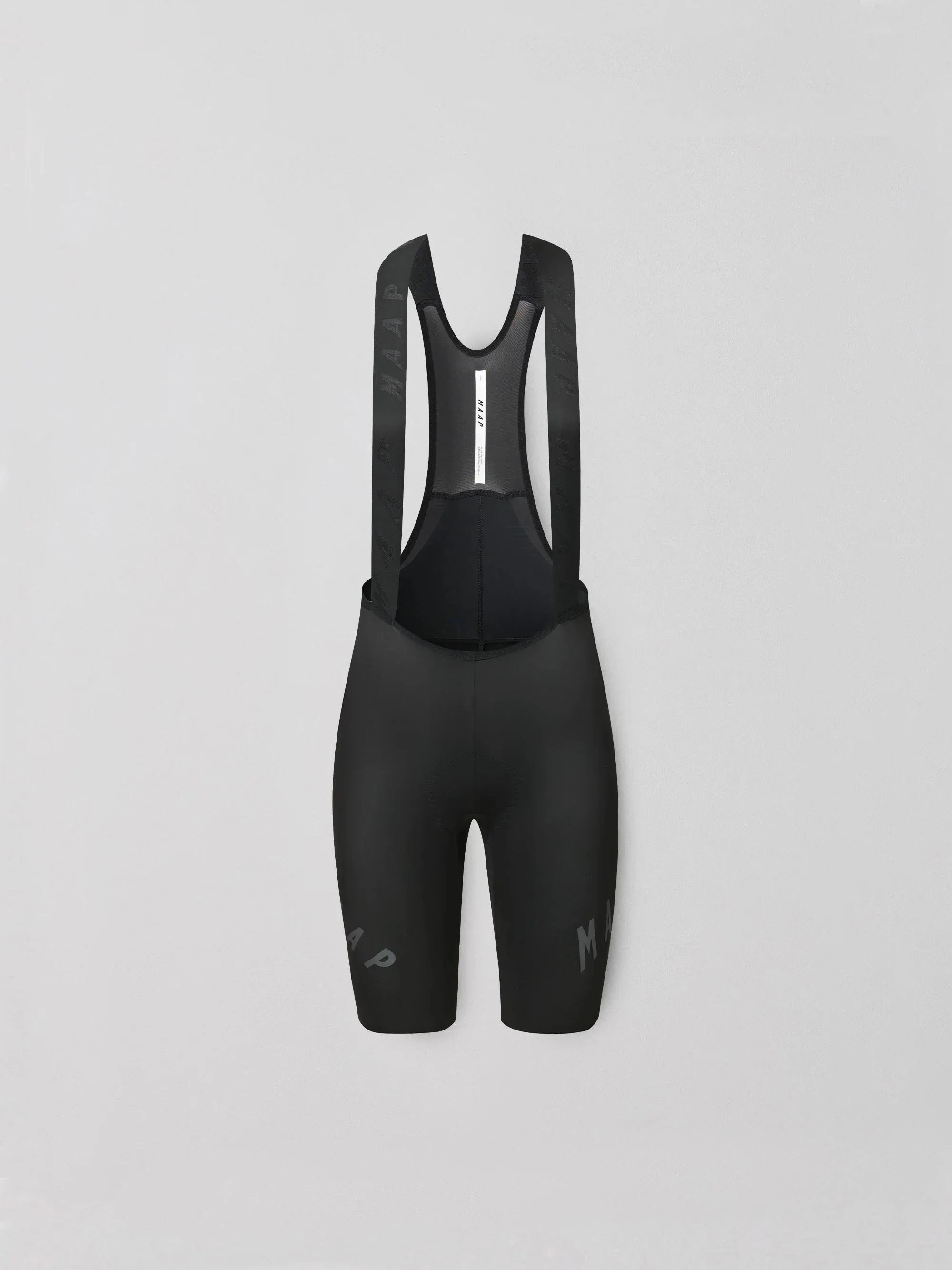 Womens Aeon Bib Shorts - Black/Black - Image 3