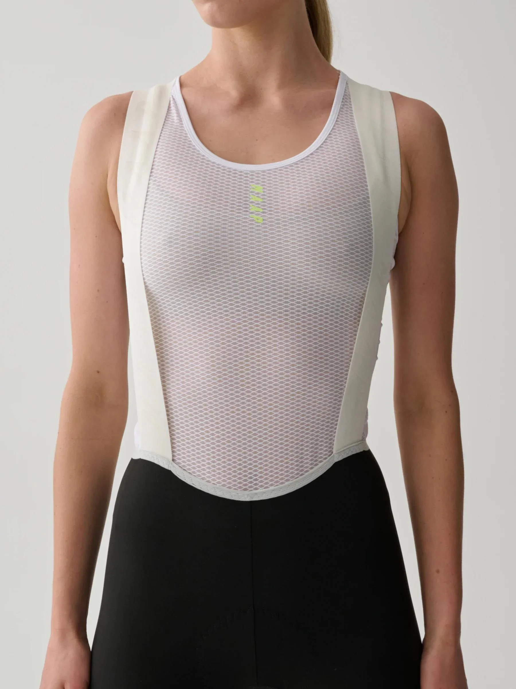 Womens Aeon Bib Shorts - Black/White - Image 4