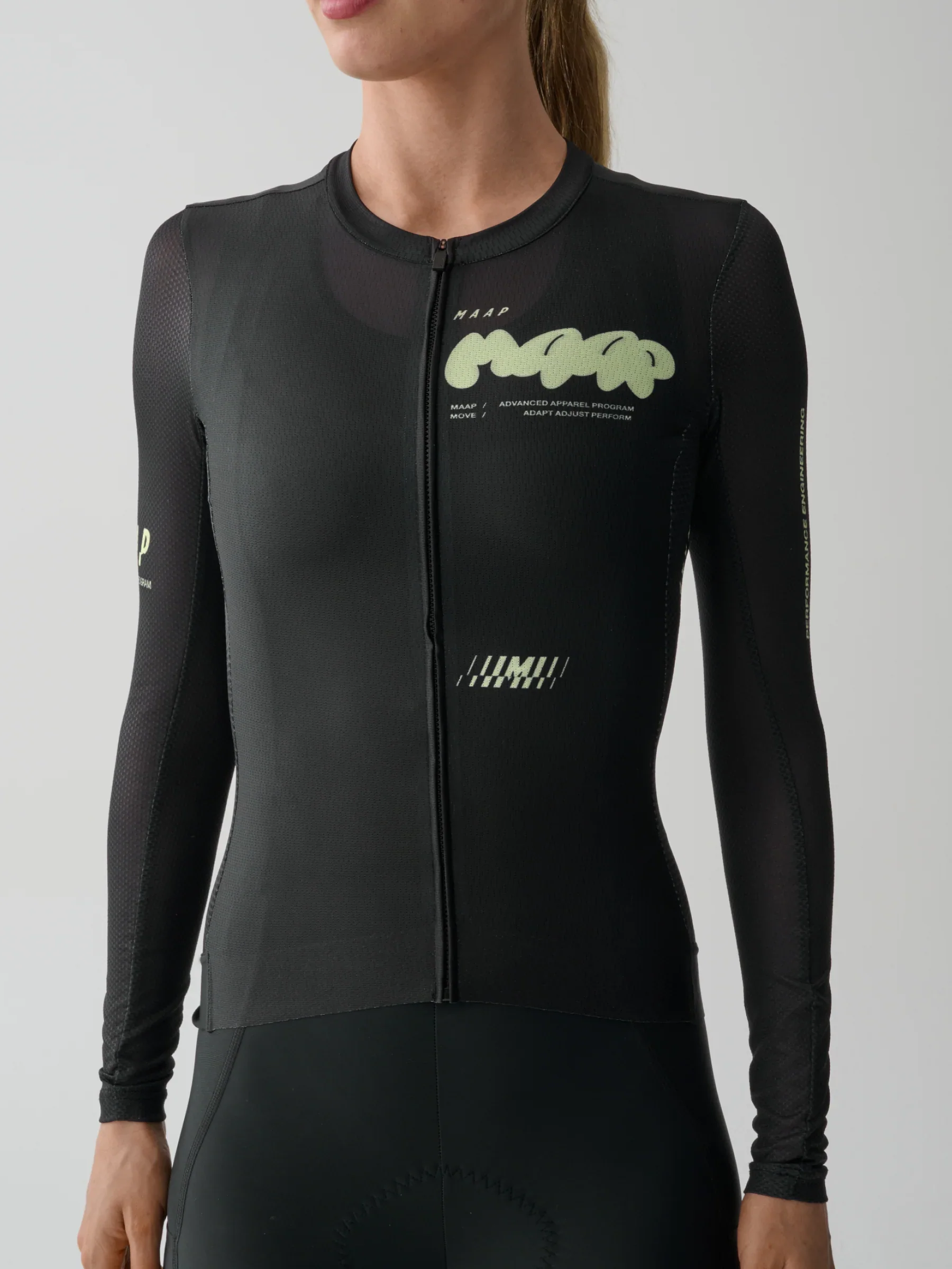Womens Aerate Pro Air LS Jersey 3.0 - Black - Image 3