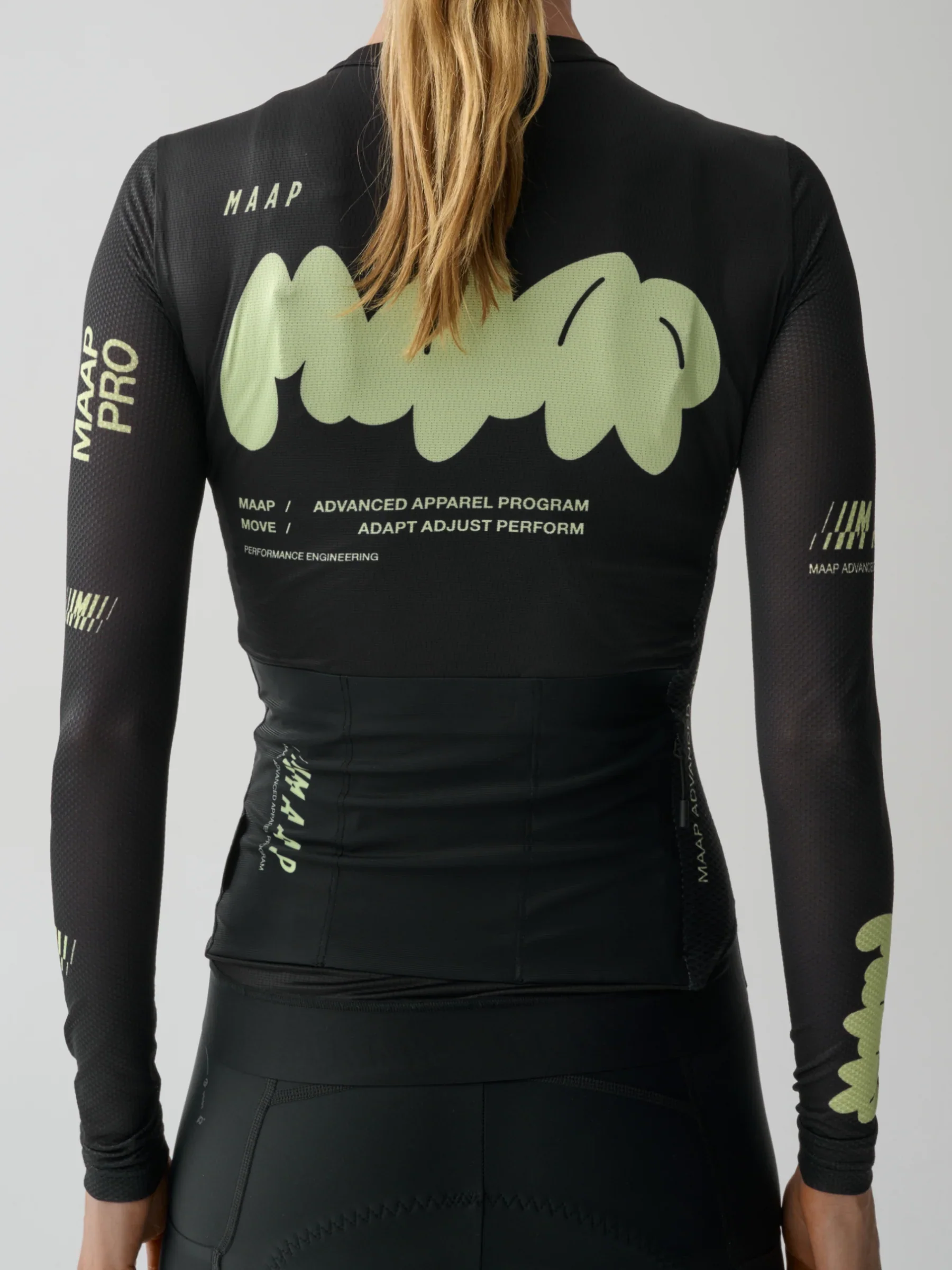 Womens Aerate Pro Air LS Jersey 3.0 - Black - Image 5