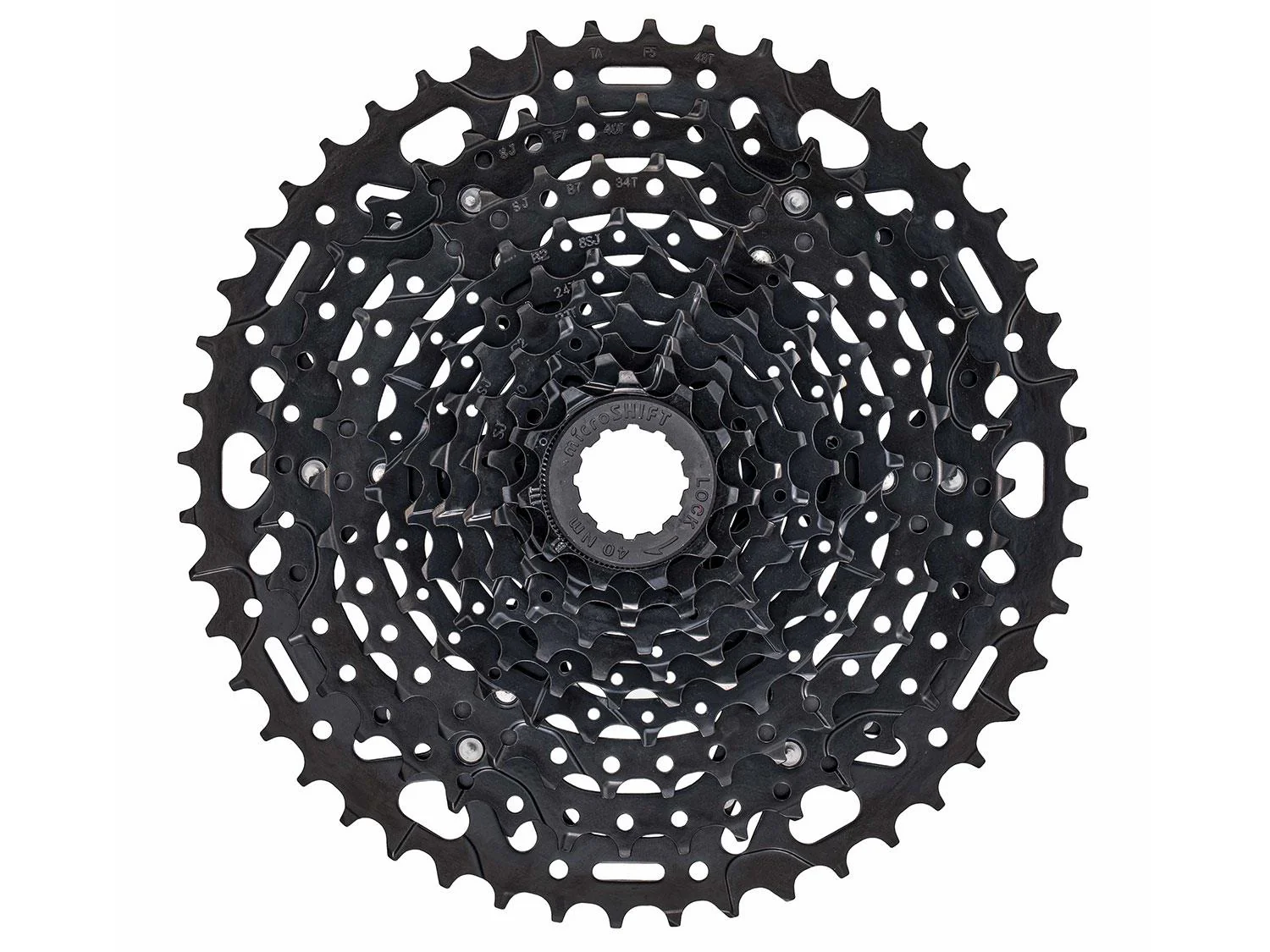 Advent X Kassette 10sp 11-48T Stahl - black