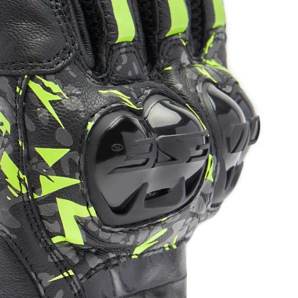 MIG 3 Unisex Lederhandschuhe - Black/Anthracite/Yellow-Fluo - Image 7
