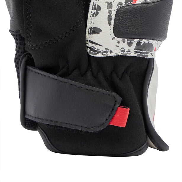 MIG 3 Unisex Lederhandschuhe - Black/Red Spray/White - Image 7