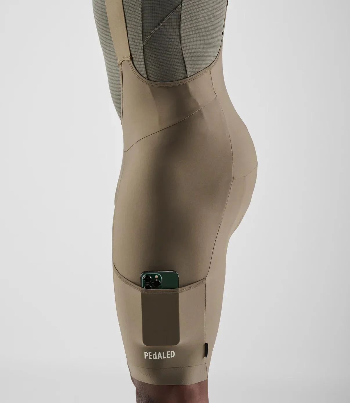 Odyssey Training Bib Shorts - Military Green - Image 5