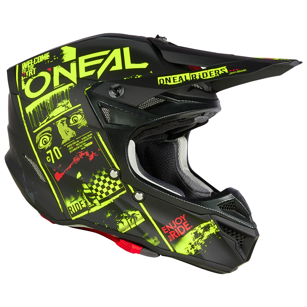 5SRS Polyacrylite Helm ATTACK black/neon yellow - Image 2