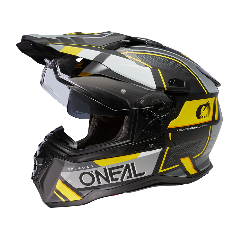D-SRS Helm SQUARE black/gray/neon yellow