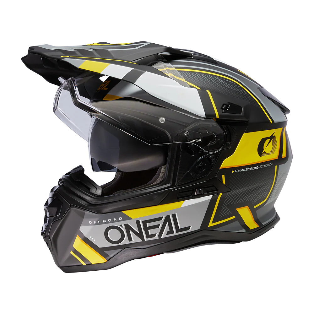 D-SRS Helm SQUARE black/gray/neon yellow - Image 4