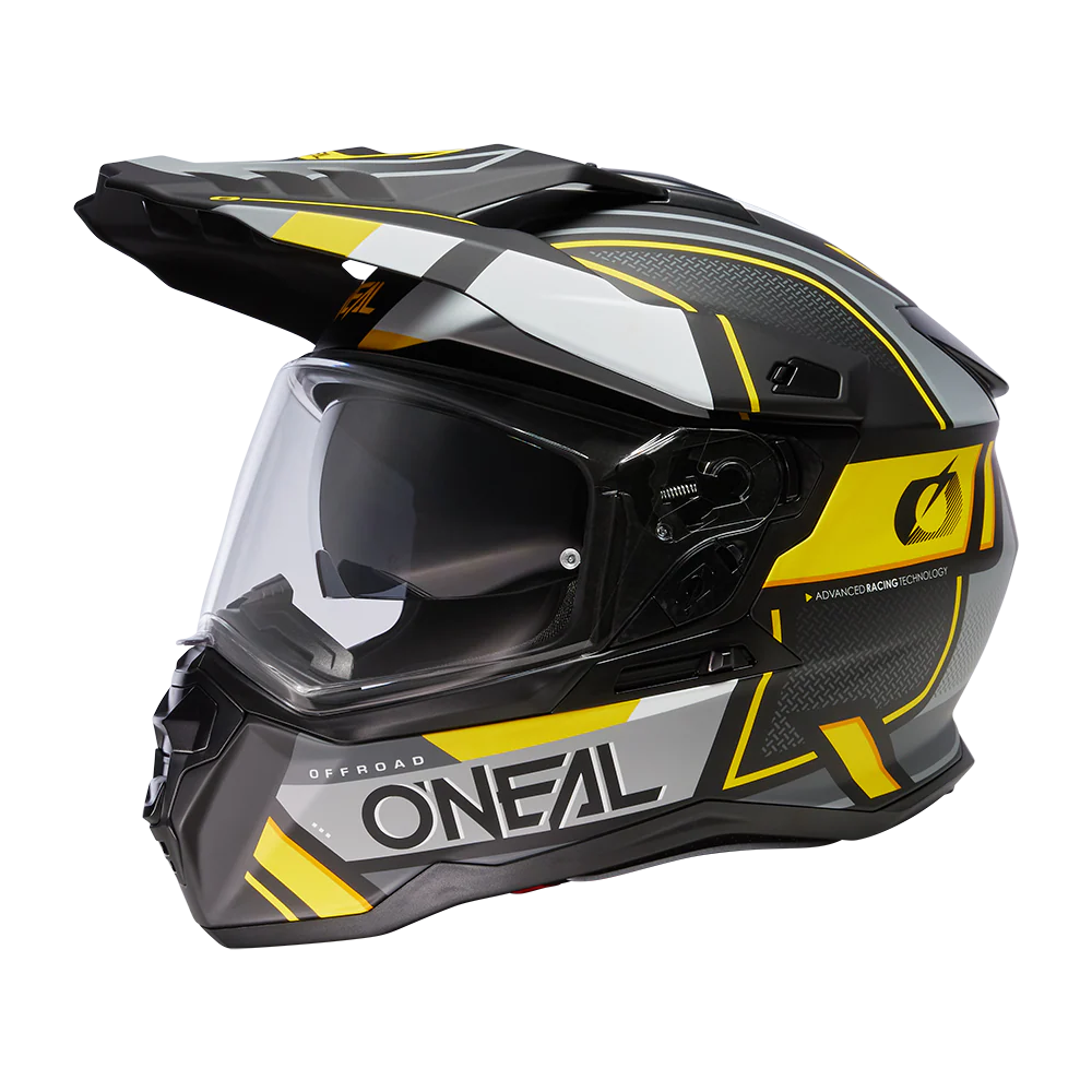 D-SRS Helm SQUARE black/gray/neon yellow - Image 8