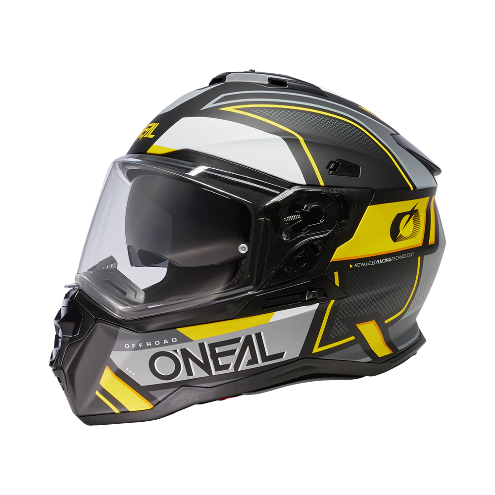 D-SRS Helm SQUARE black/gray/neon yellow - Image 9