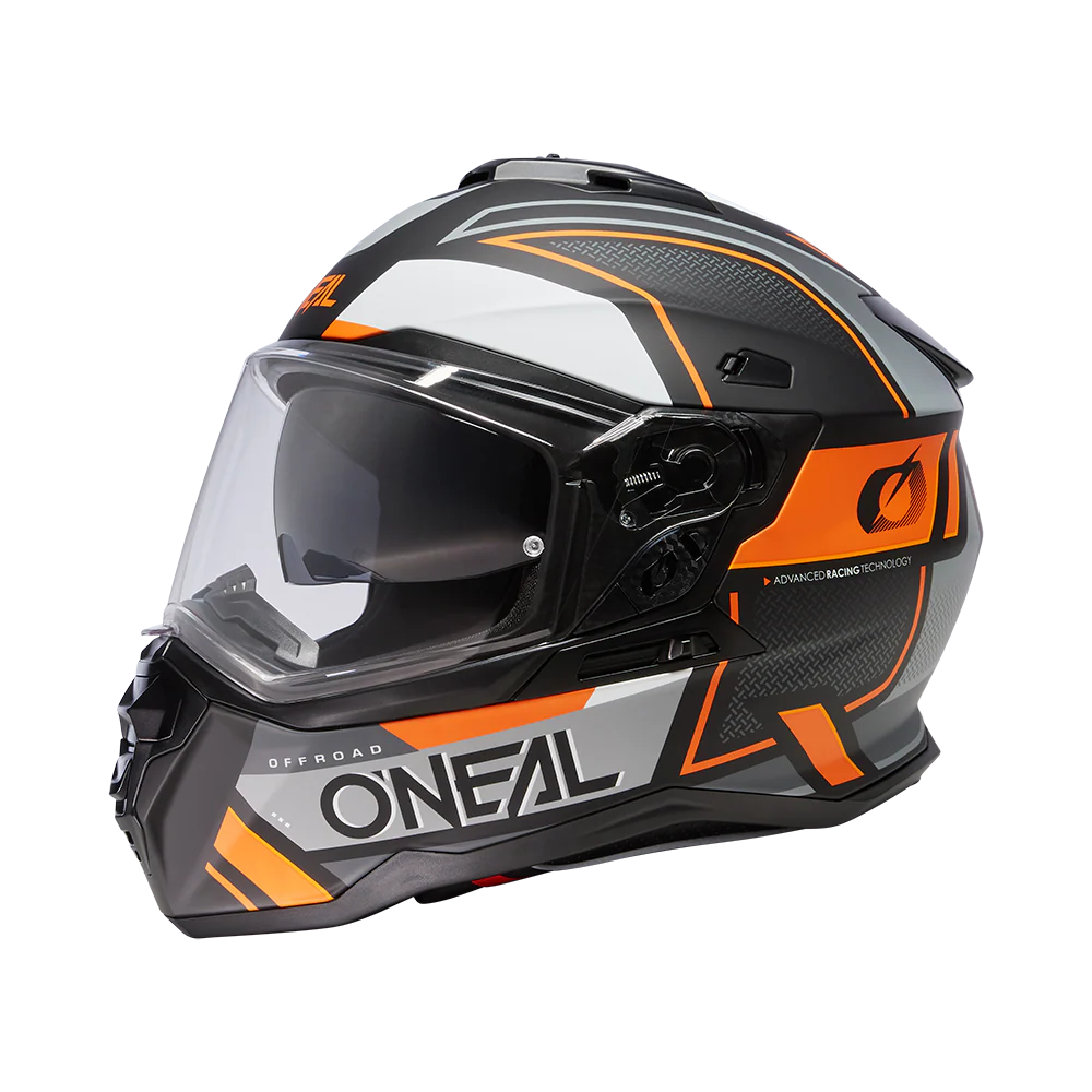 D-SRS Helm SQUARE black/gray/orange - Image 9
