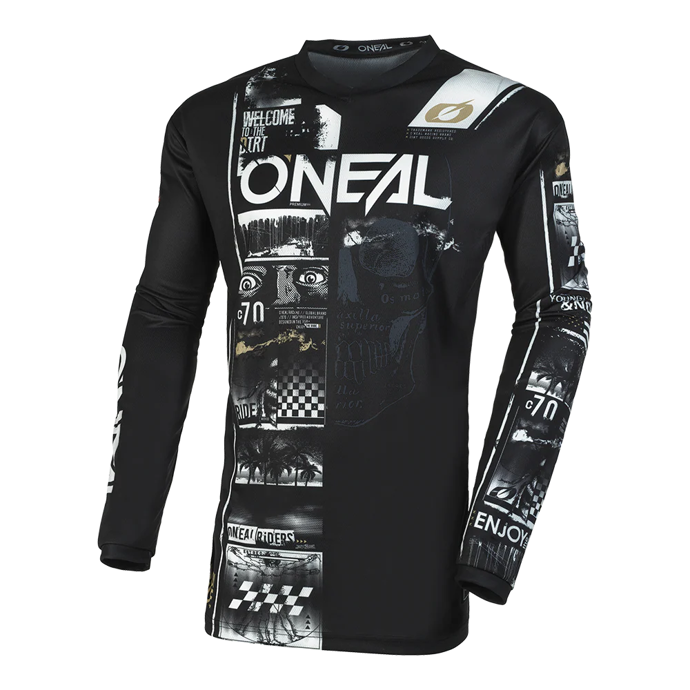 ELEMENT Youth Jersey ATTACK V.23 black/white