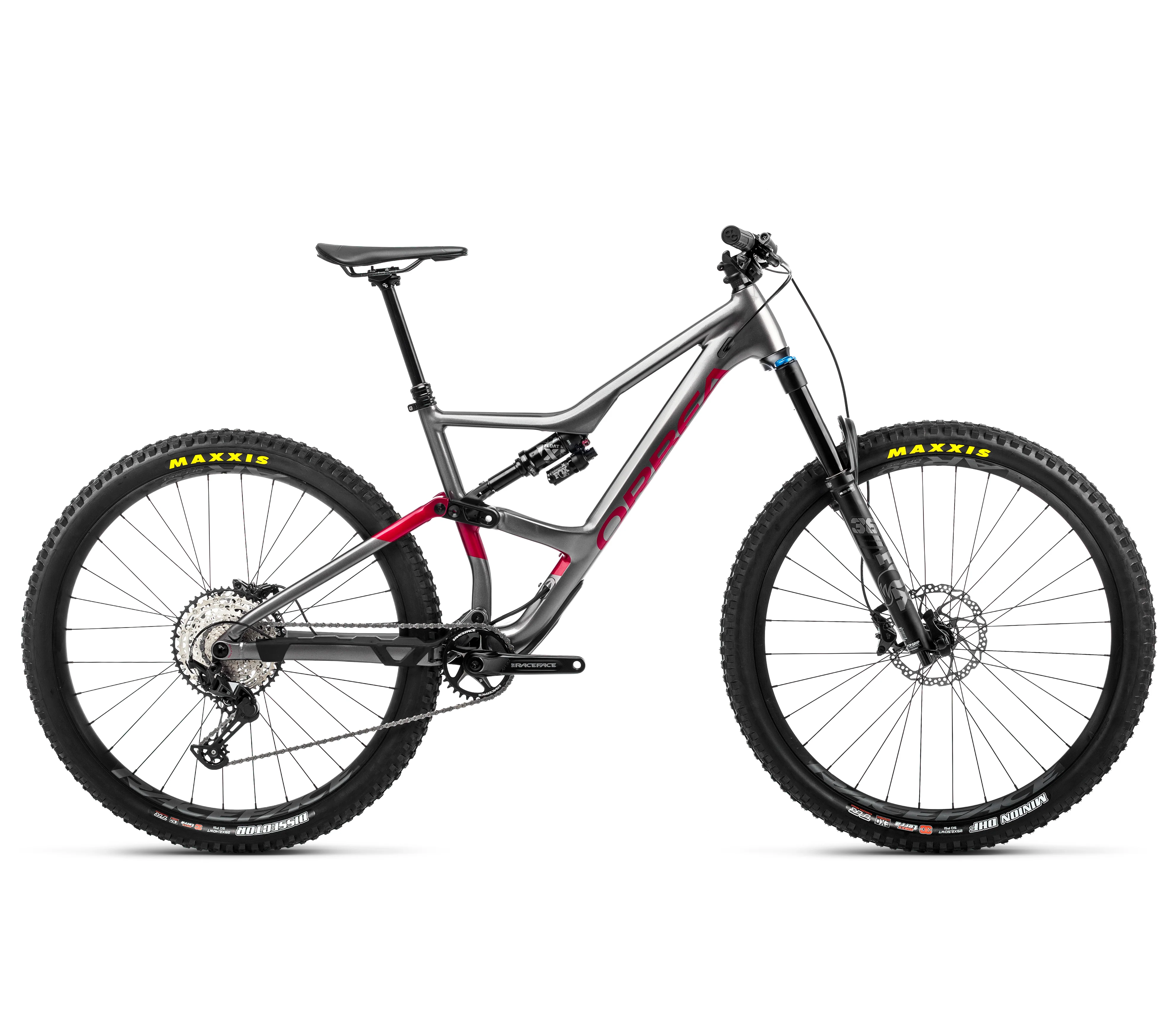 OCCAM H20 LT - Glitter Anthracite - Metallic Red (Gloss)
