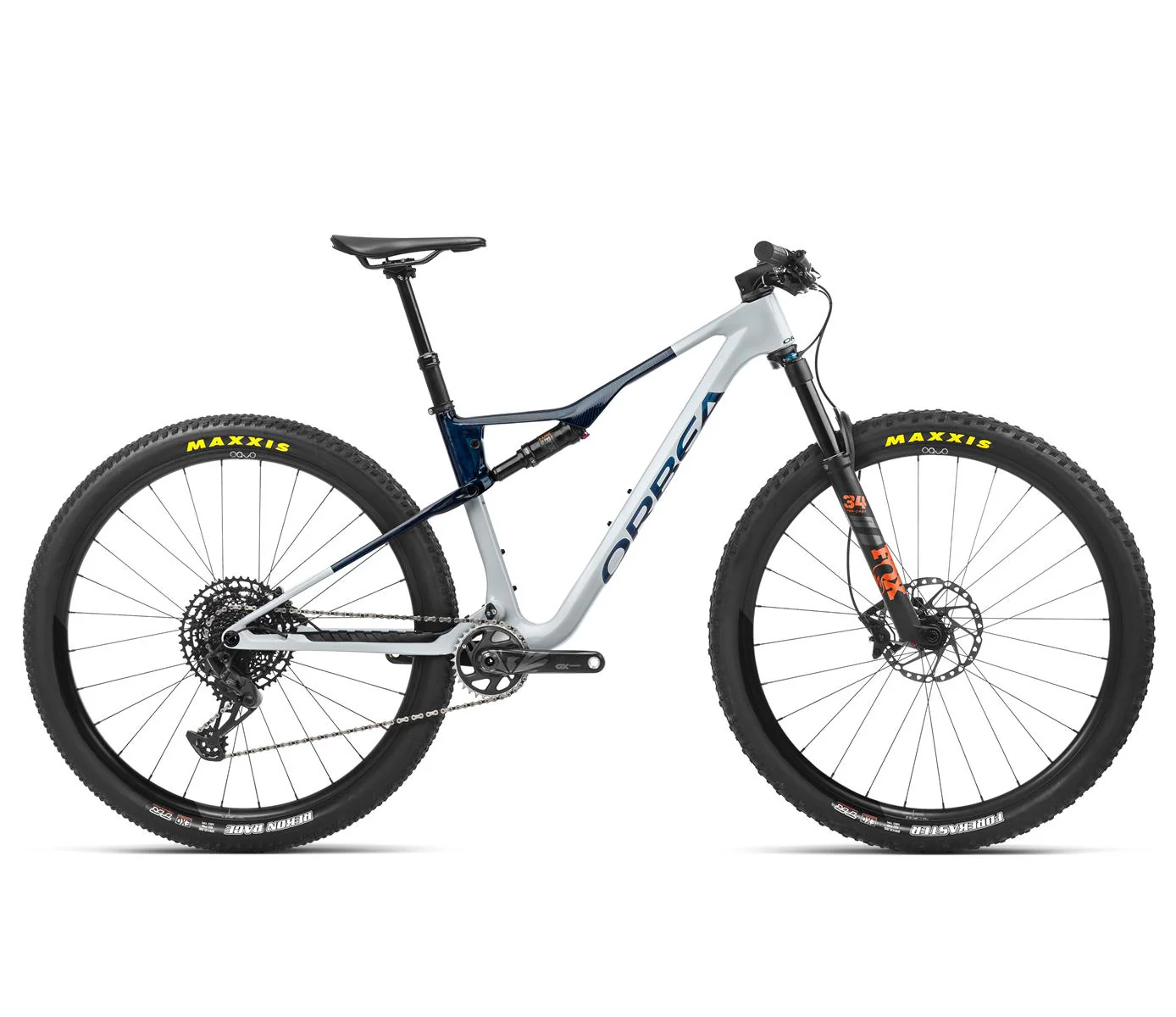 OIZ M20 - Halo Silver - Blue Carbon View (Gloss)