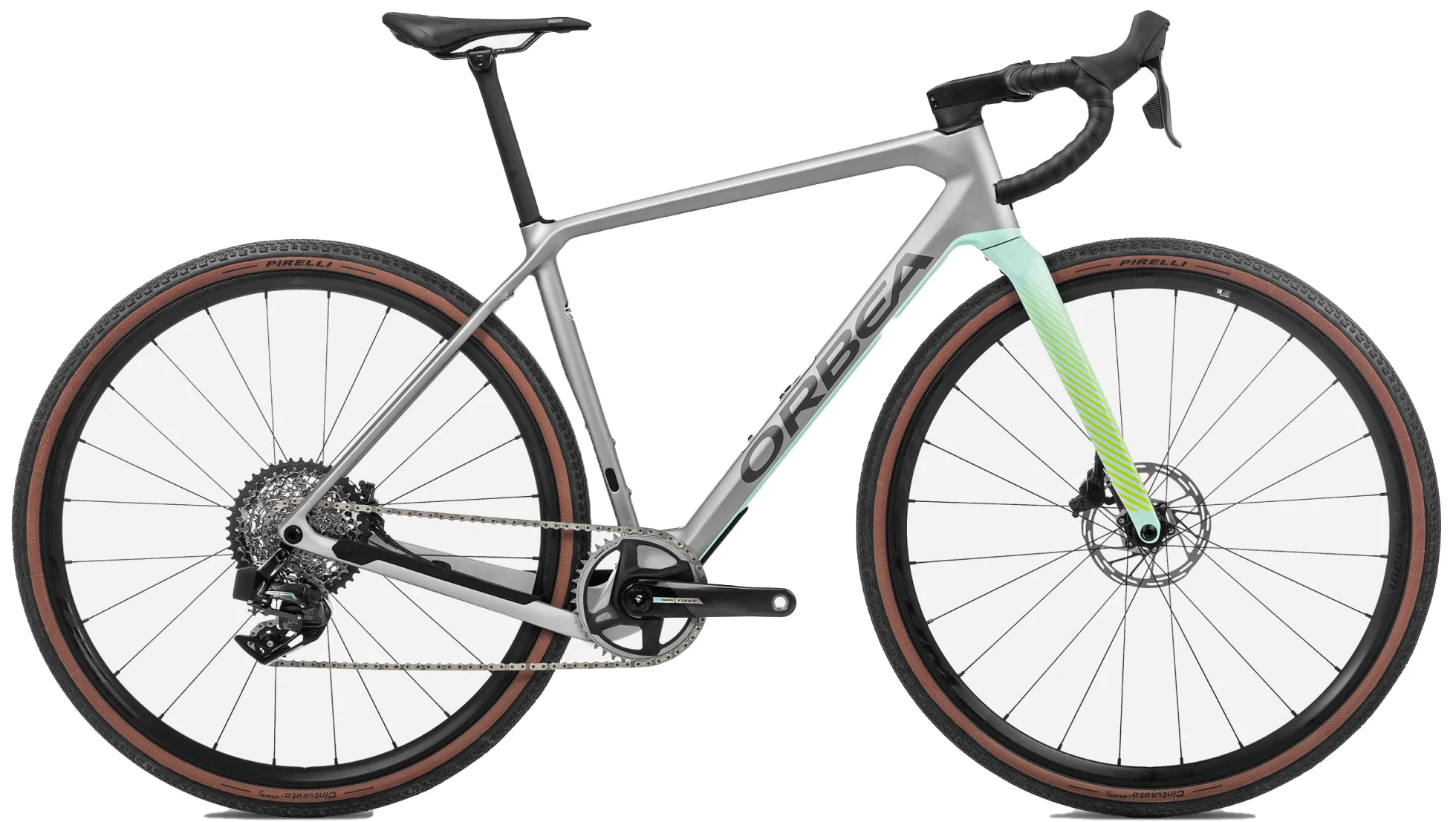 TERRA M21eTEAM 1X Stone Silver - Ice Green