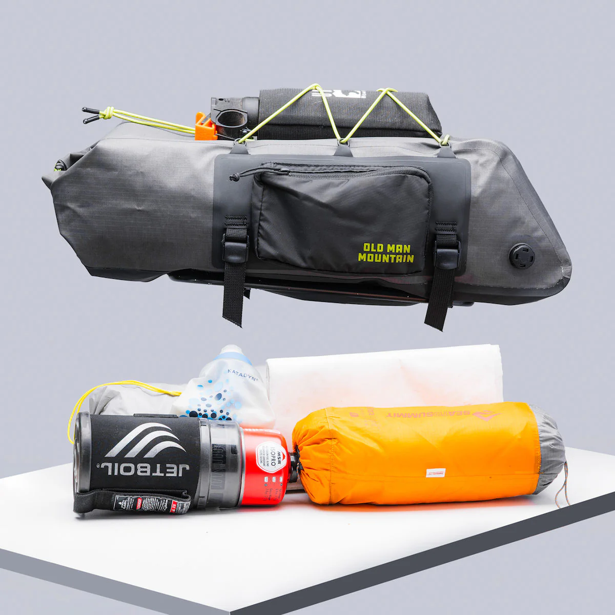 Packtasche Atlas Rack Pack 12 L - schwarz/grau/lime - Image 5