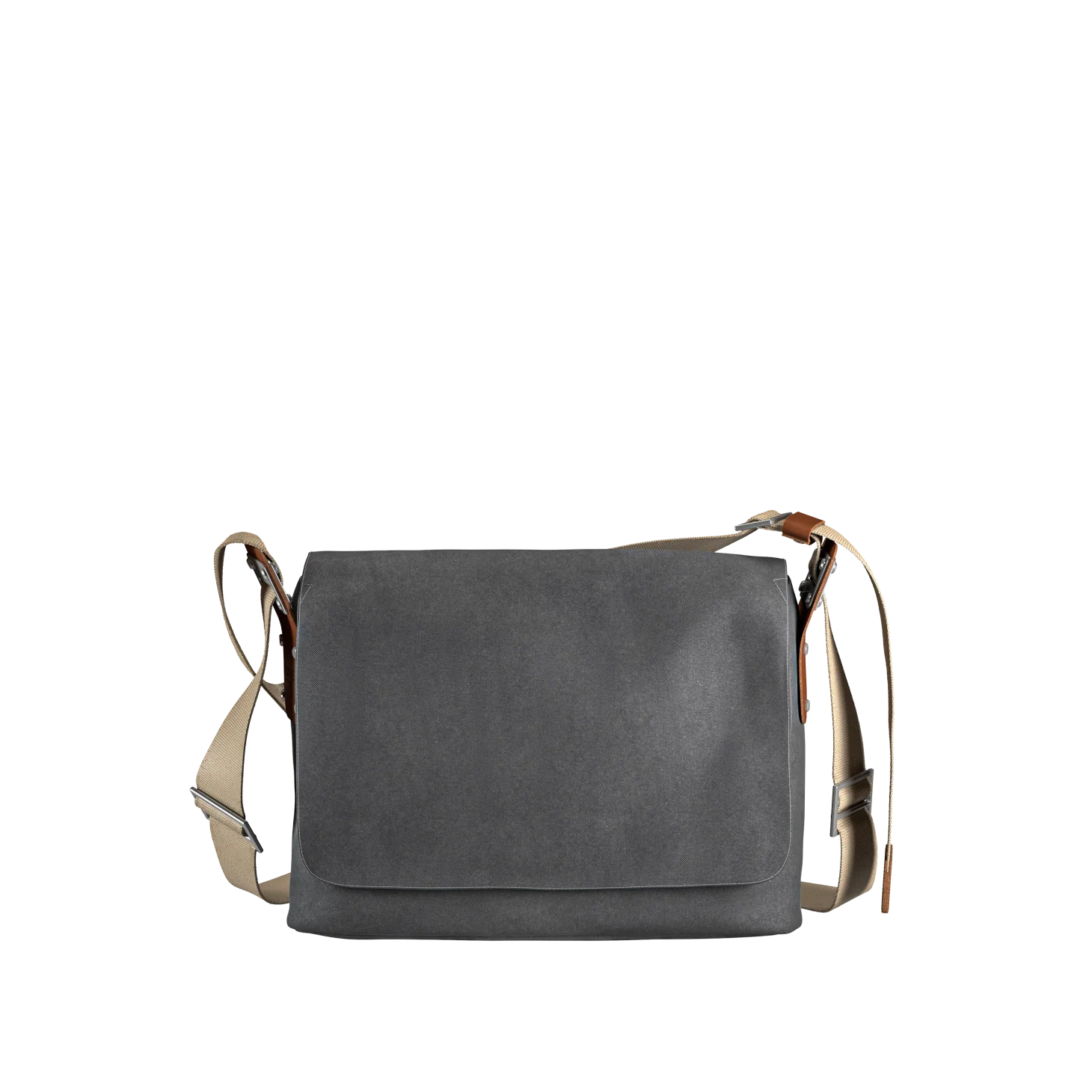 Paddington Cotton Canvas Shoulder Bag - grey - Image 2