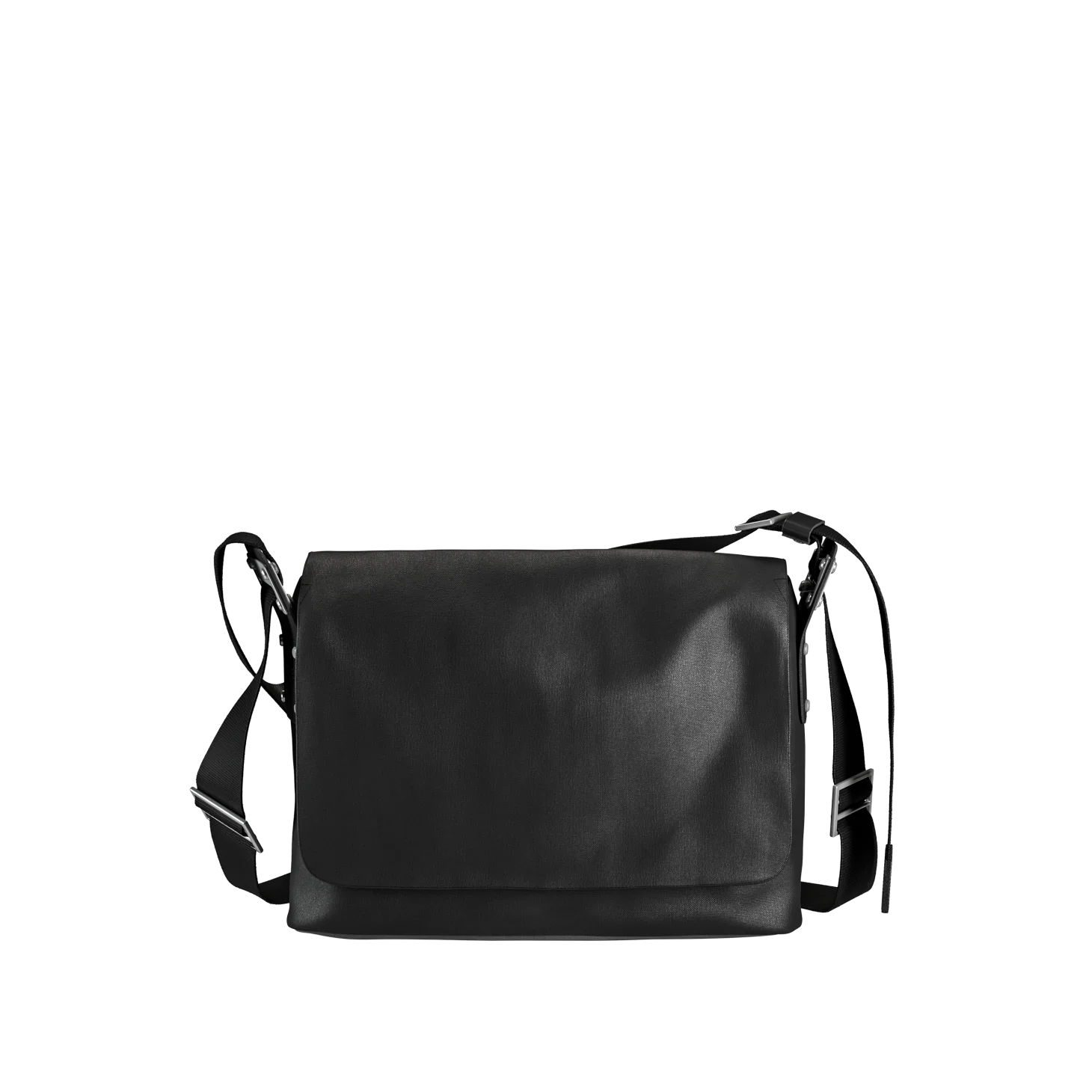 Paddington Cotton Canvas Shoulder Bag - total black - Image 2