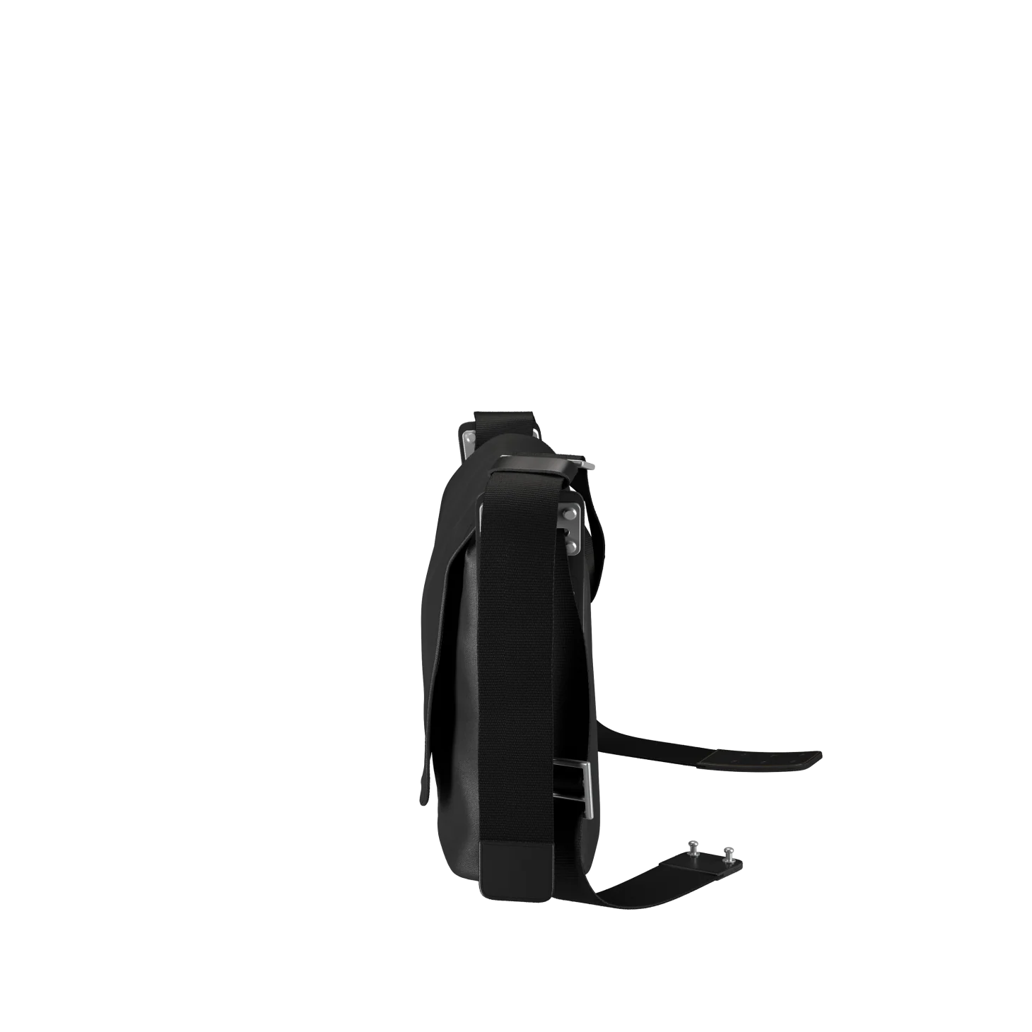 Paddington Cotton Canvas Shoulder Bag - total black - Image 3