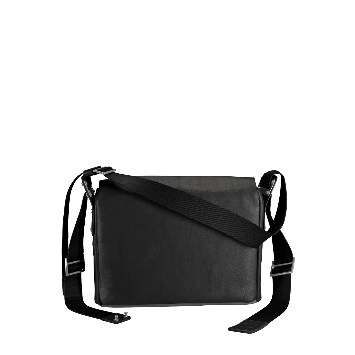 Paddington Cotton Canvas Shoulder Bag - total black - Image 5