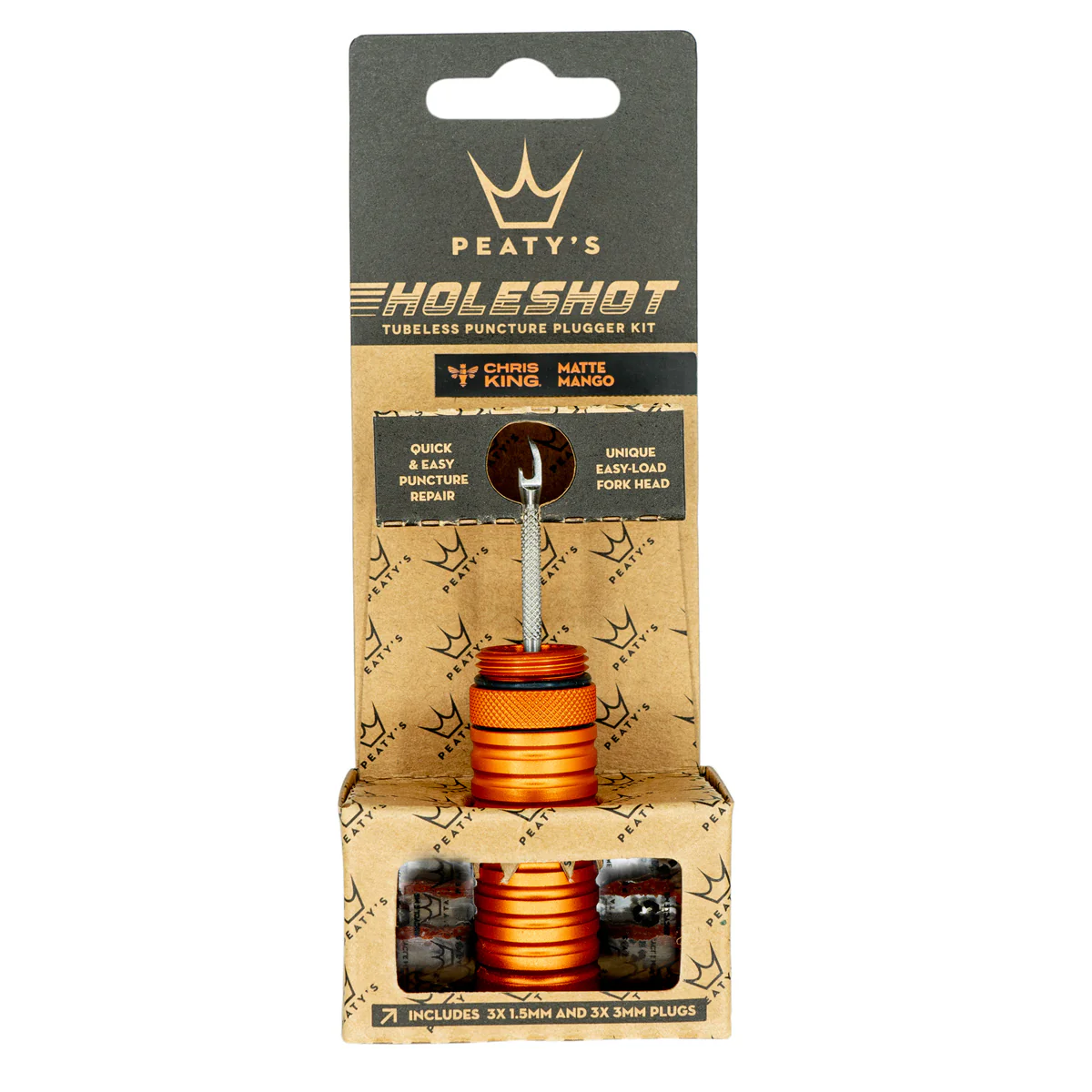 Holeshot Tubeless Puncture Plugger Kit -  Mango