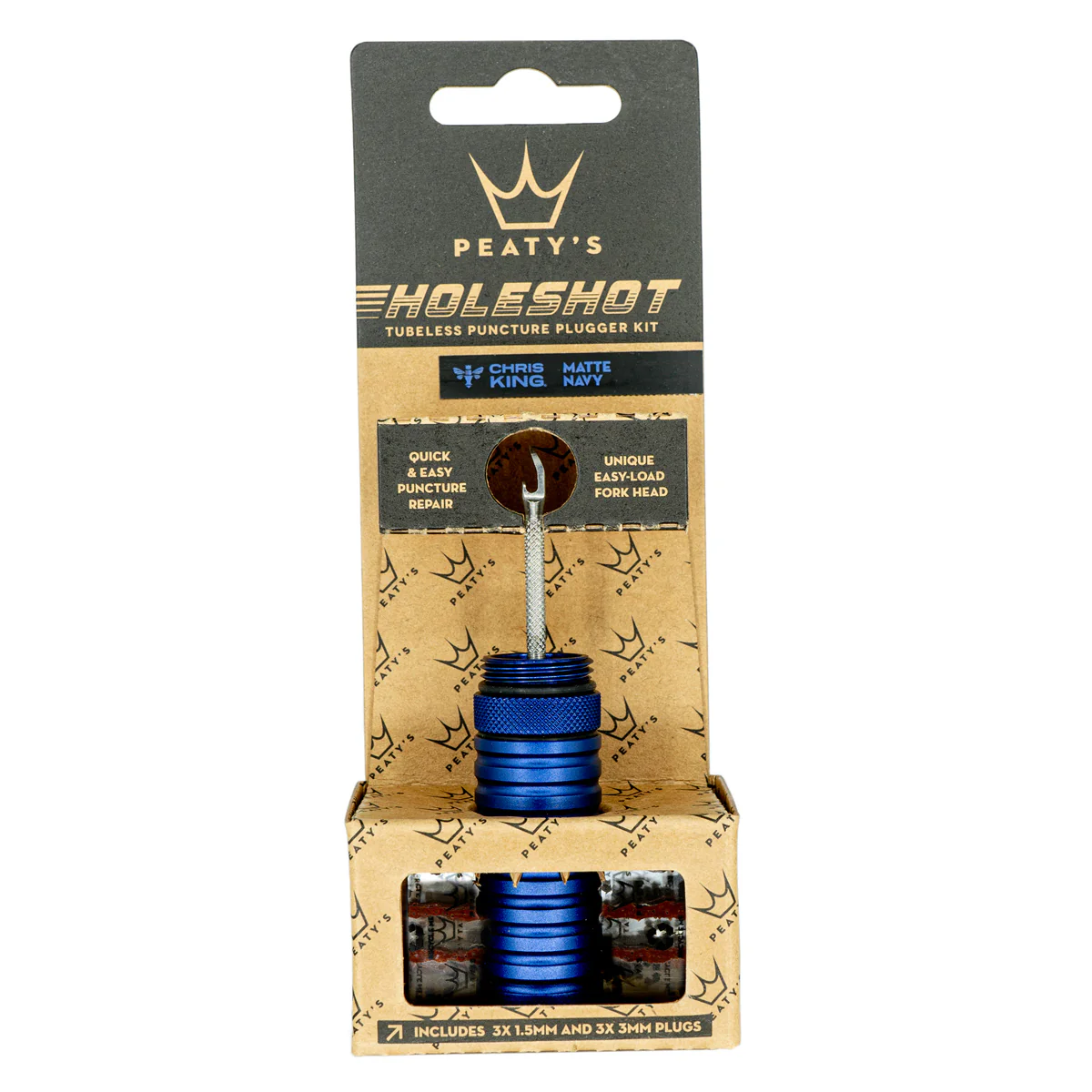 Holeshot Tubeless Puncture Plugger Kit - Navy