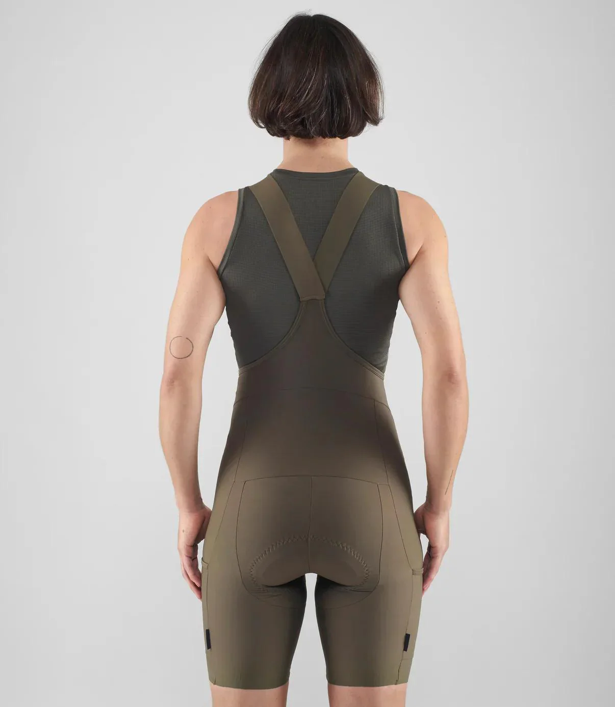 Odyssey Women´s Training Bib Shorts - Military Green - Image 4