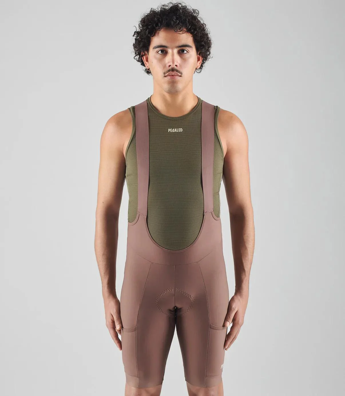 Odyssey Training Bib Shorts - Raisin Purple - Image 3