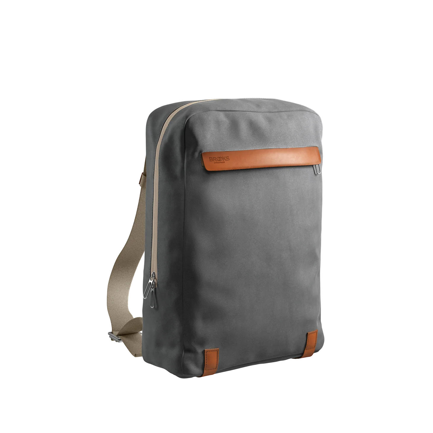 Pickzip Cotton Canvas Backpack 20L - grey/honey