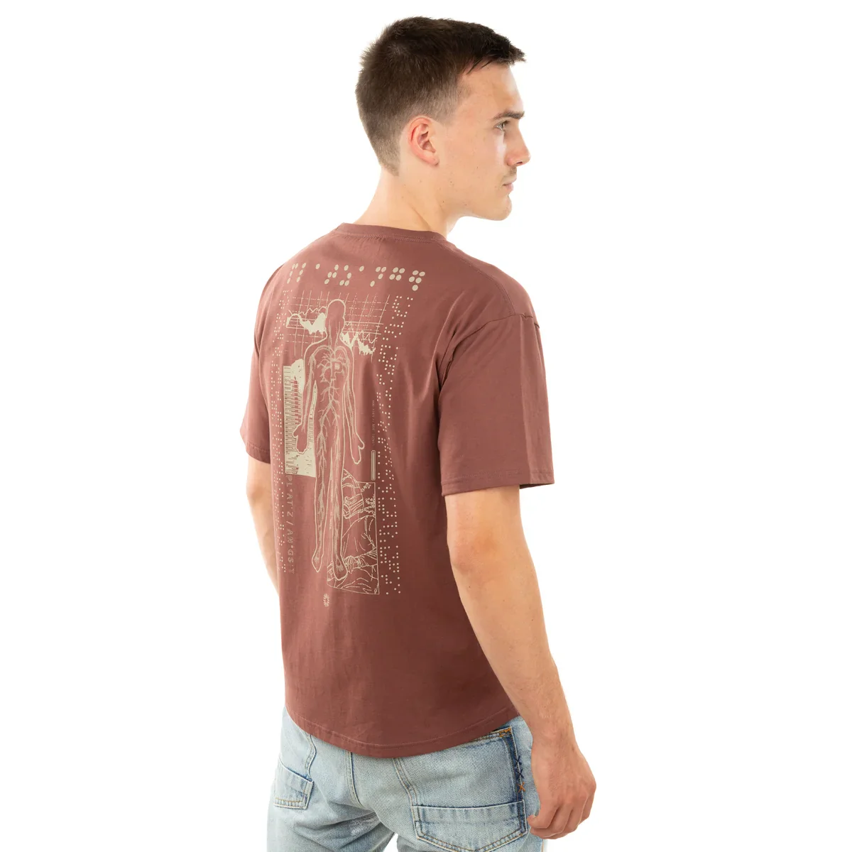T-Shirt Veins Braun - Image 2