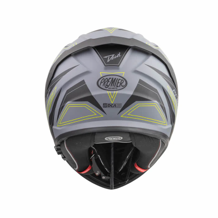 Integralhelm Devil EL Y Grey BM - grau-schwarz-gelb - Image 3