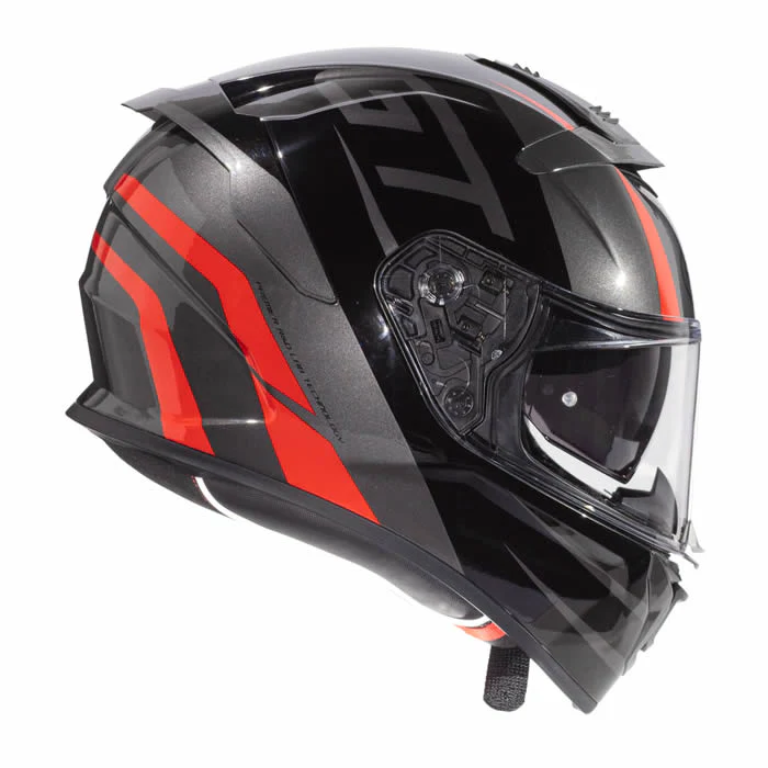 Integralhelm Devil GT 17 - grau-schwarz-rot - Image 4