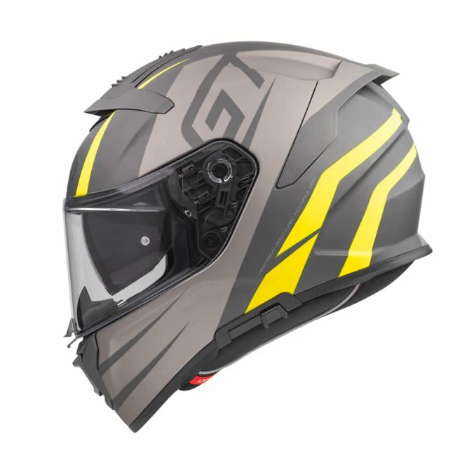Integralhelm Devil GT Y BM - grau-gelb - Image 2