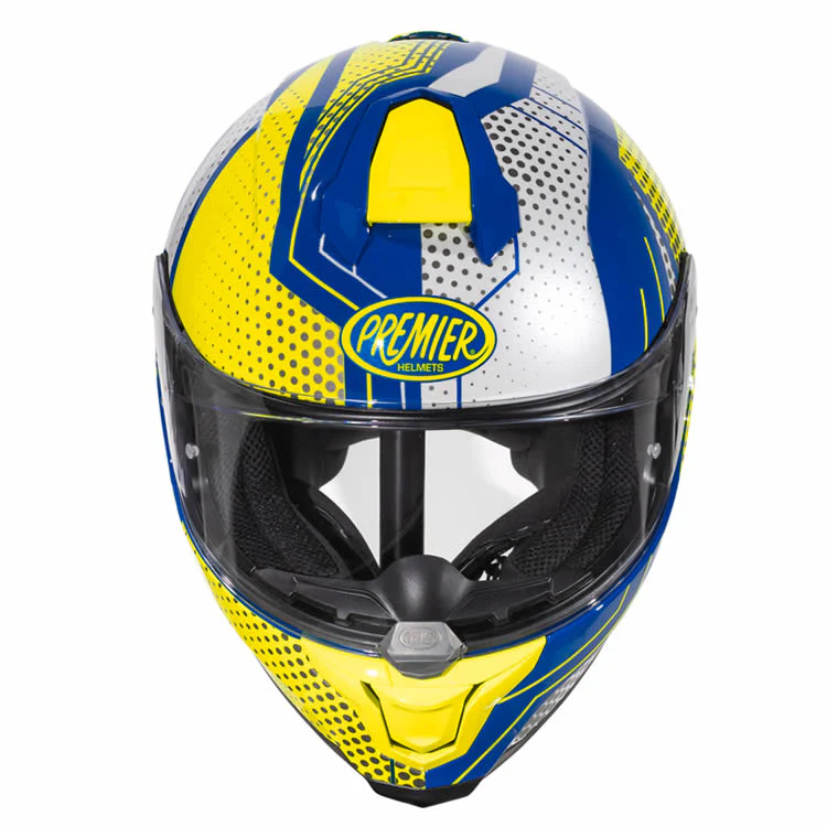 Integralhelm Hyper BP 12 - blau-gelb-weiss - Image 2