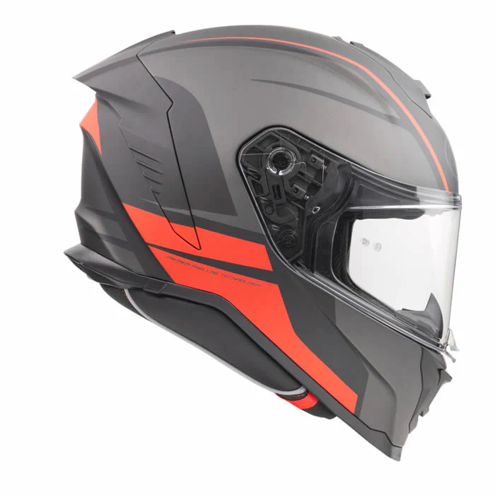 Integralhelm Hyper DE 17 BM - grau-schwarz-rot - Image 2