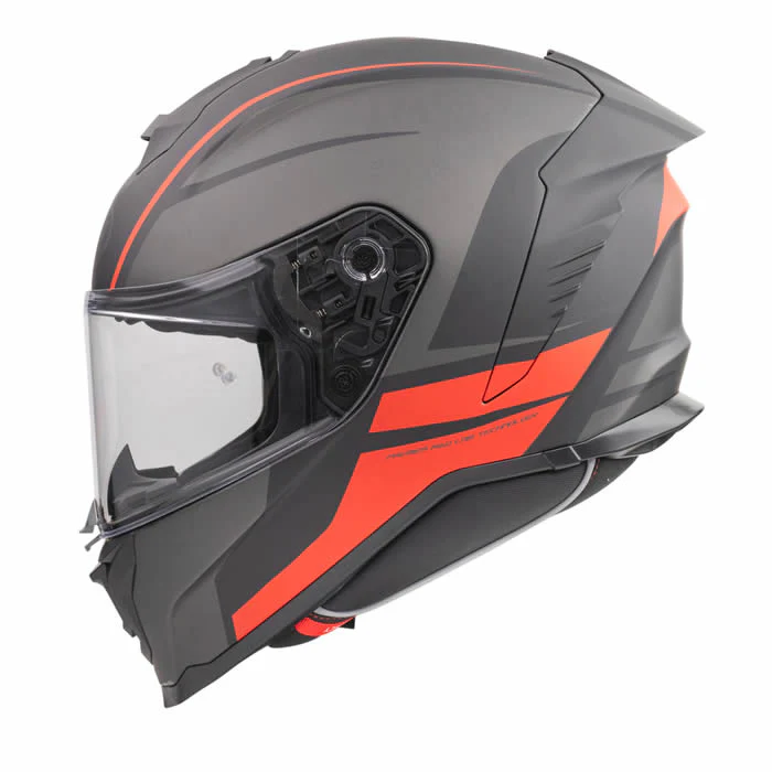 Integralhelm Hyper DE 17 BM - grau-schwarz-rot - Image 4