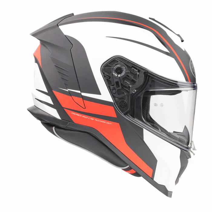 Integralhelm Hyper DE 92 BM - weiss-schwarz-rot - Image 3