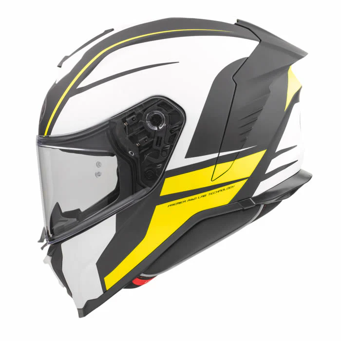Integralhelm Hyper DE Y 9 BM - weiss-schwarz-gelb - Image 4