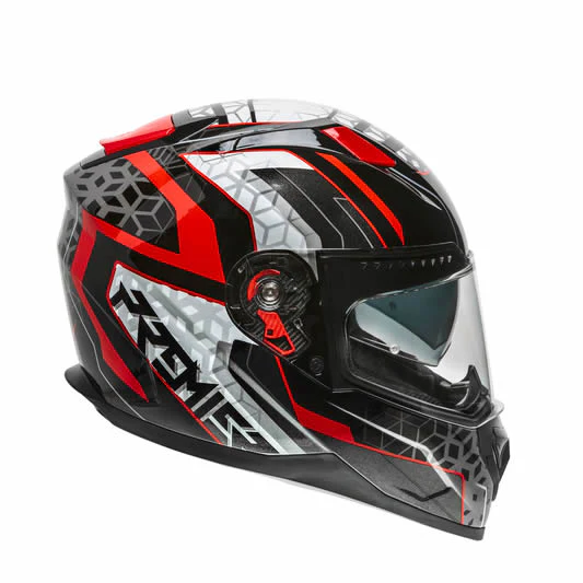 Integralhelm Vyrus EM 92 - schwarz-weiss-rot - Image 2