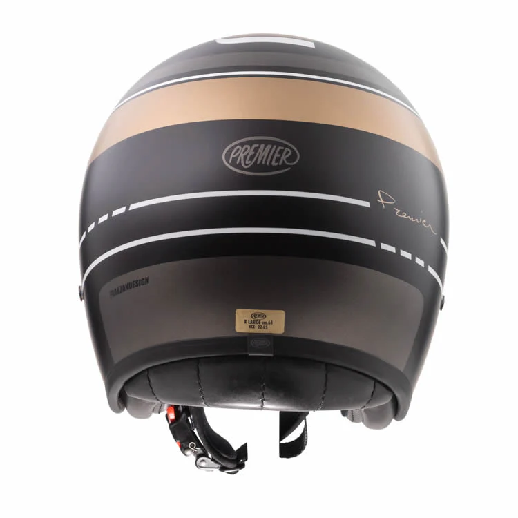 Jethelm Vintage BL 19 BM - schwarz matt-gold - Image 6