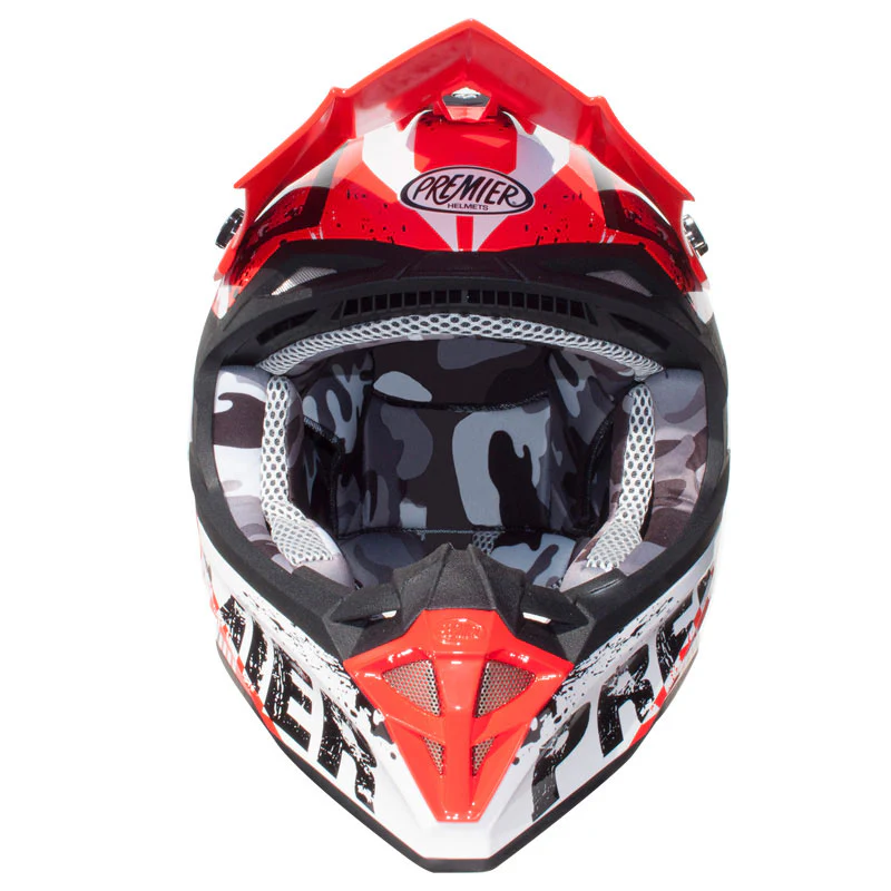 Motocrosshelm Exige ZX2 - weiss-rot-schwarz - Image 3
