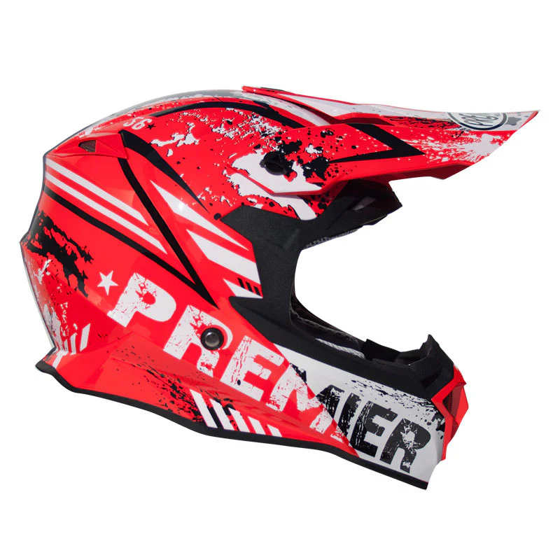 Motocrosshelm Exige ZX2 - weiss-rot-schwarz - Image 4