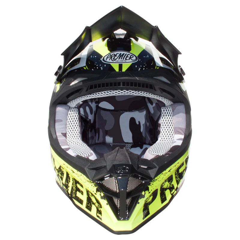 Motocrosshelm Exige ZXY - fluo gelb-schwarz-weiss - Image 3