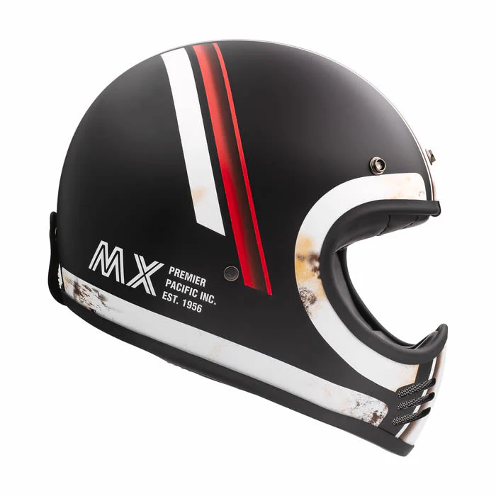 Motocrosshelm MX DO 92 BM O.S. - schwarz matt-beige matt-rot matt - Image 2