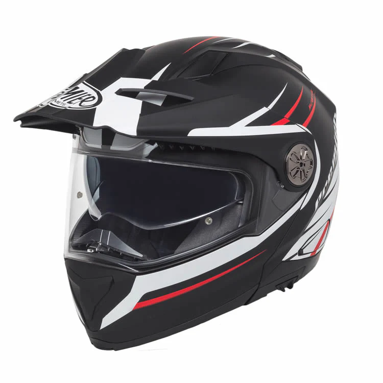 Multifunktionalhelm Xtrail MO MO92 - schwarz-weiss-rot