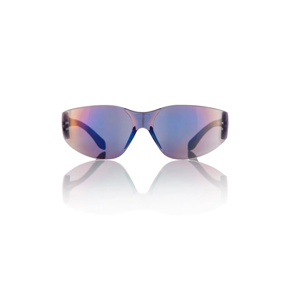 Brille schwarz - Gläser blau verspiegelt - Image 2